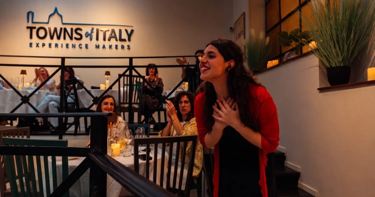 A cooking show and dinner in Palazzo Colonna with a singer and piano doing Italian songs and arias, an opera dinner in Rome, opera houses in Rome