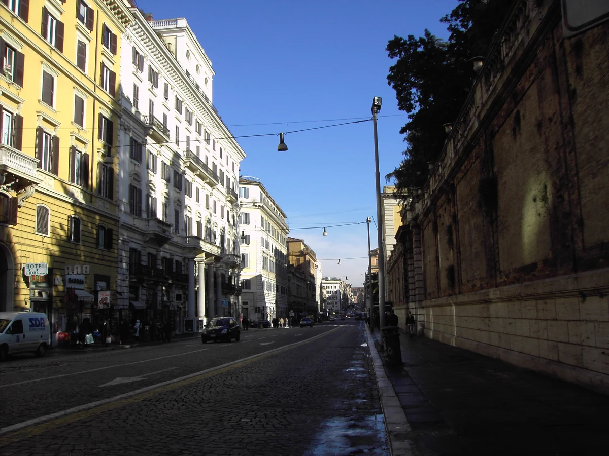 Via Nazionale, the street of St Paul's Within the Walls, in an early photograph, how far ahead to book opera in rome