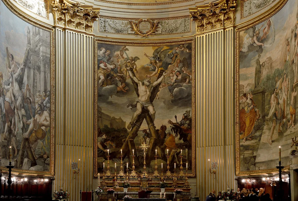 The high altar of Sant'Andrea della Valle, tosca locations rome
