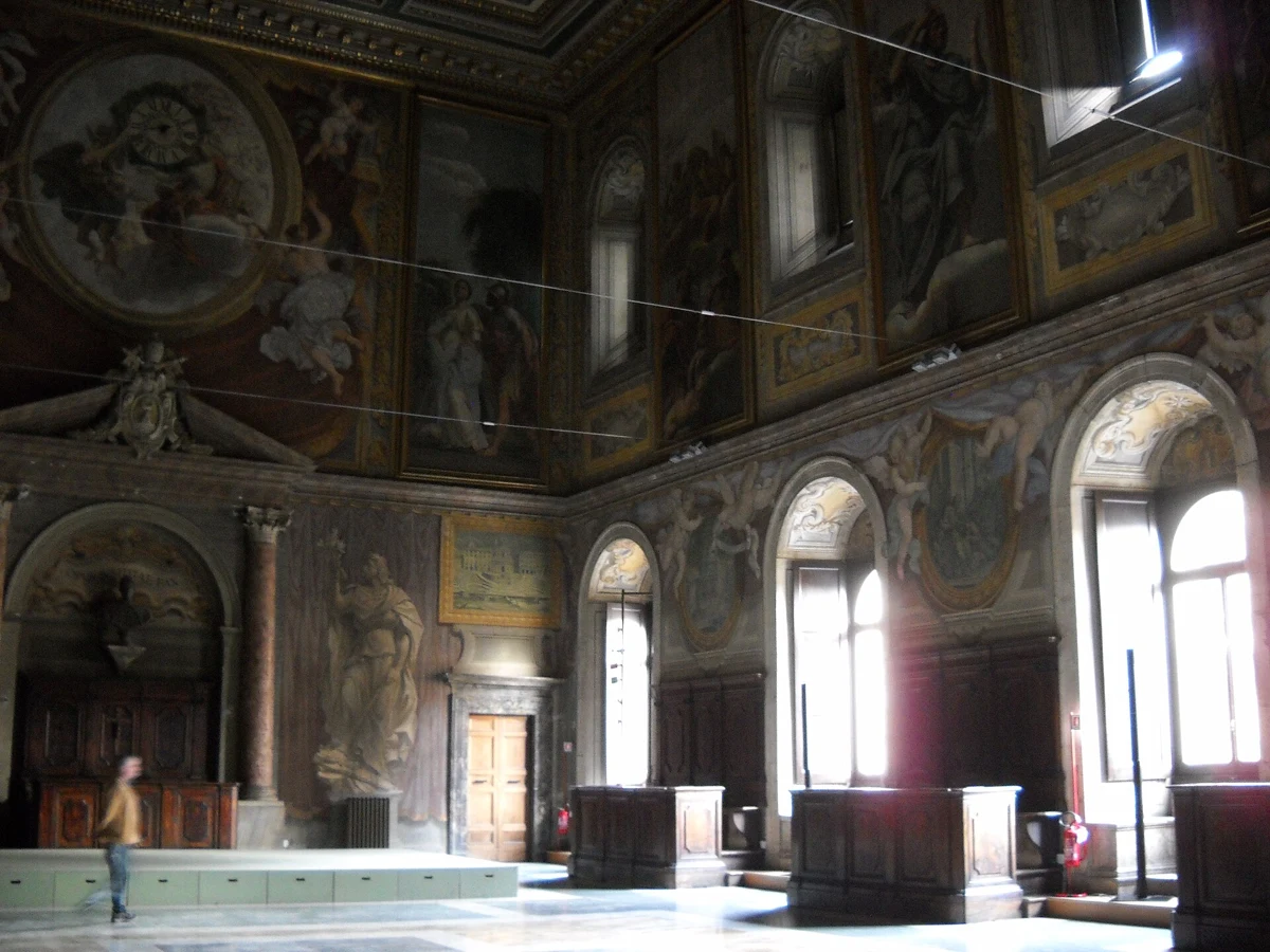 Vasari's frescoed Sala dei Cento Giorni inside the Palazzo della Cancelleria, palazzo della cancelleria